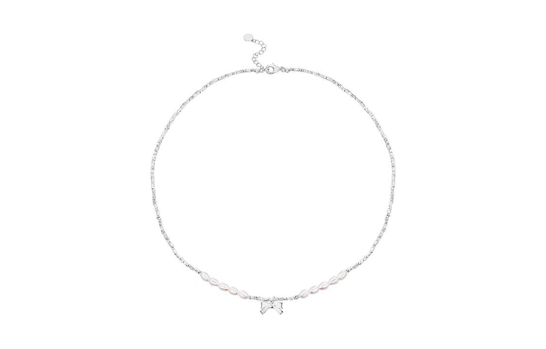 HMZ Butterfly Pearl Necklace