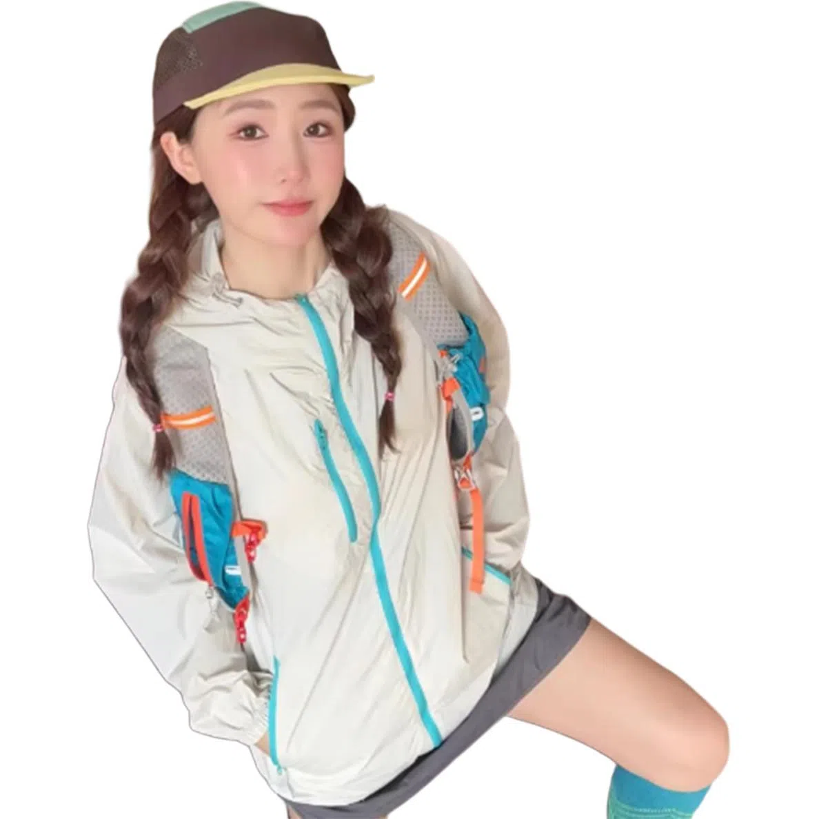 徐百货 美式多巴胺配色冰丝上衣夏季薄款高街冰感外套山系户外骑行夹克百搭高级感长袖防晒服 男女同款