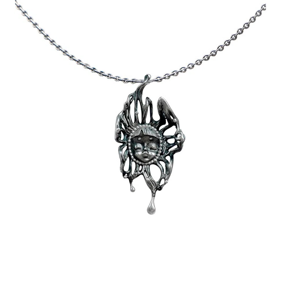 幻物黑姬通体纯银项链银饰