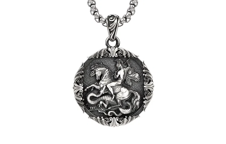 IDEAGEMER Spartan Warrior Necklace
