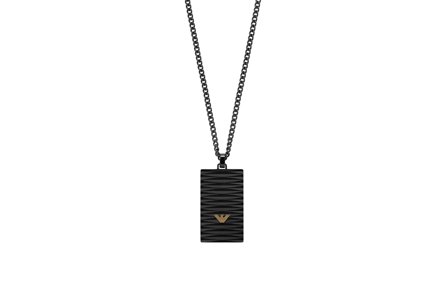 Armani Eagle Necklace Black