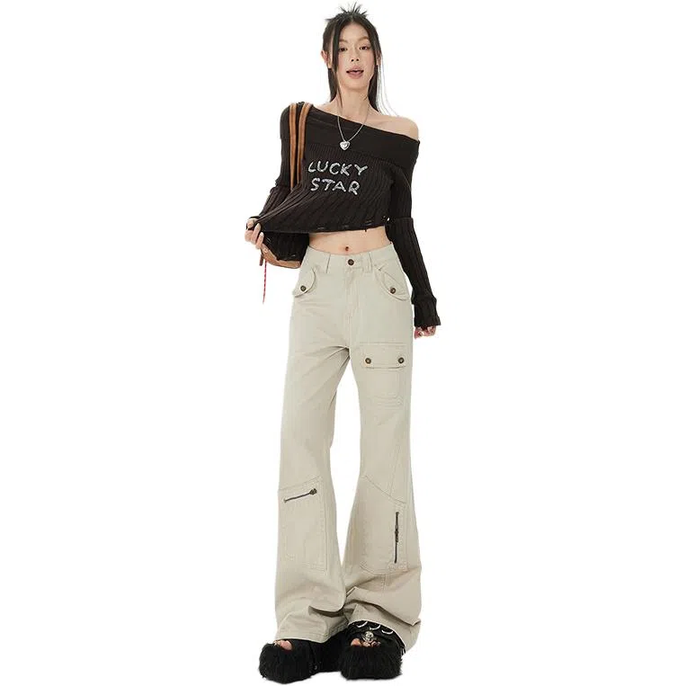 FOREST LIBRARY Wide Leg Cargo Pants