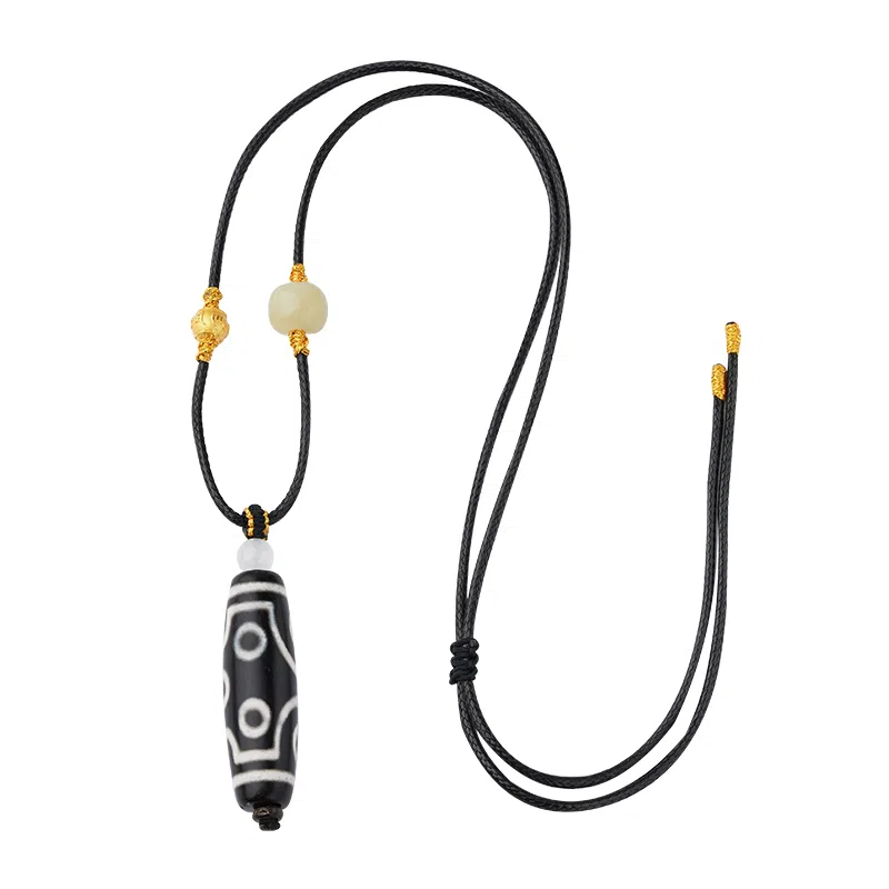 布达拉宫 天珠藏式民族风六字真言五眼天珠#好运 玛瑙 项链 男女同款情侣款