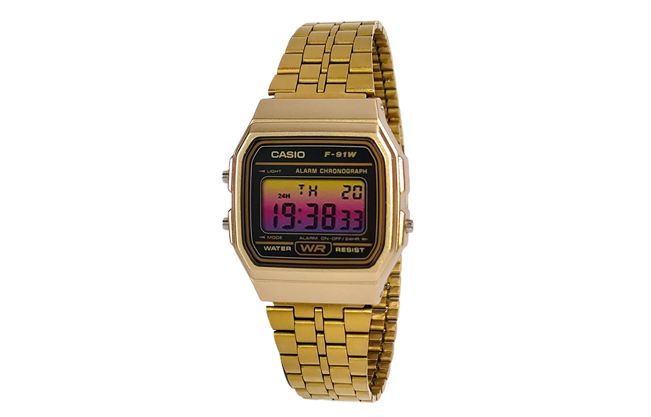 CASIO F-91WM-9A Gold Resin