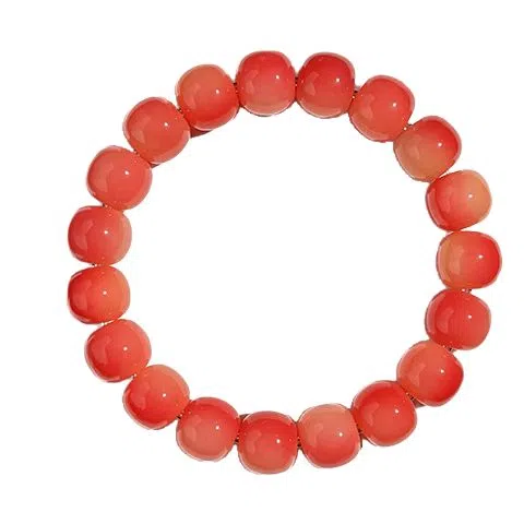 【渐变水墨系列】 艾卡拉 “朱”事 顺意胭脂好运 远山黛复古风绕指柔佛珠精品设计 白玉菩提 手串 男女同款情侣款