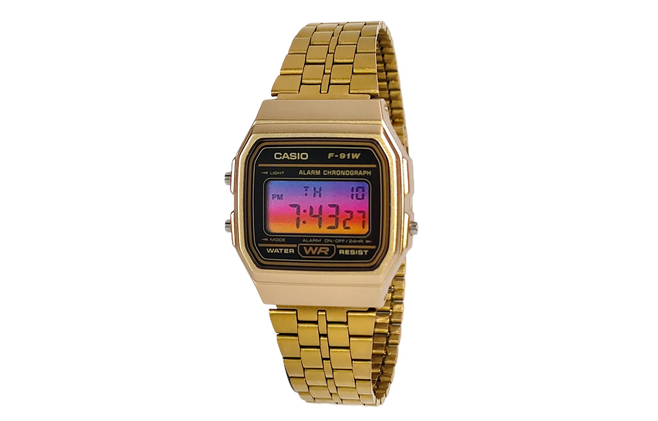 CASIO F-91WM-9A Gold Resin