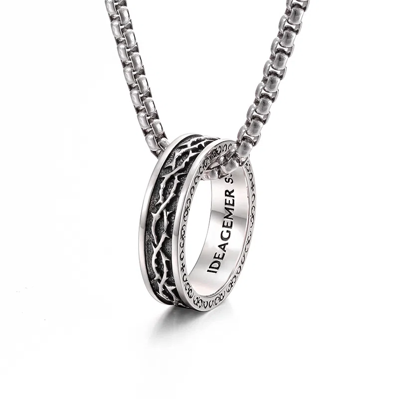 IDEAGEMER 925 Silver Necklace