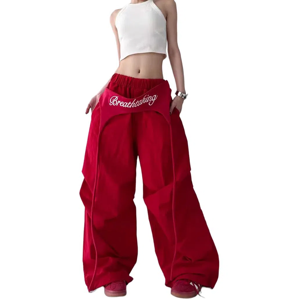 BrandName Wide-Leg Cargo Pants