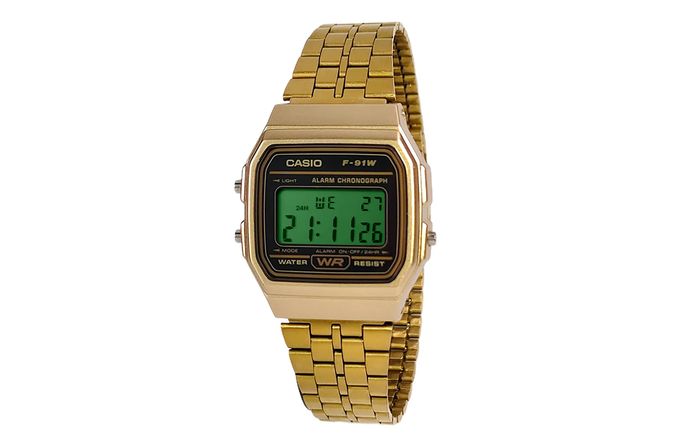 CASIO F-91WM-9A Gold Resin