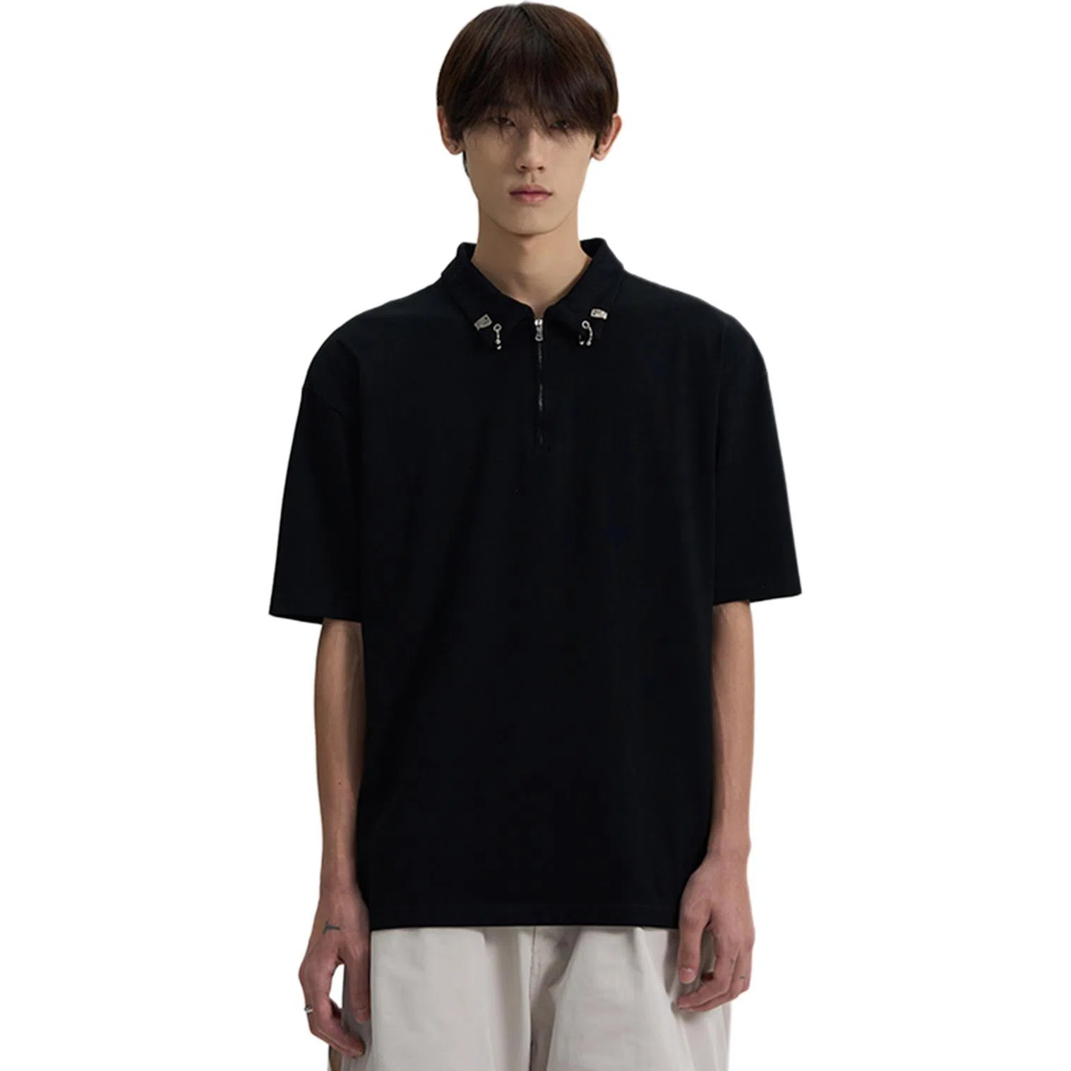 NEVER RULE vintagecleanfitPolo