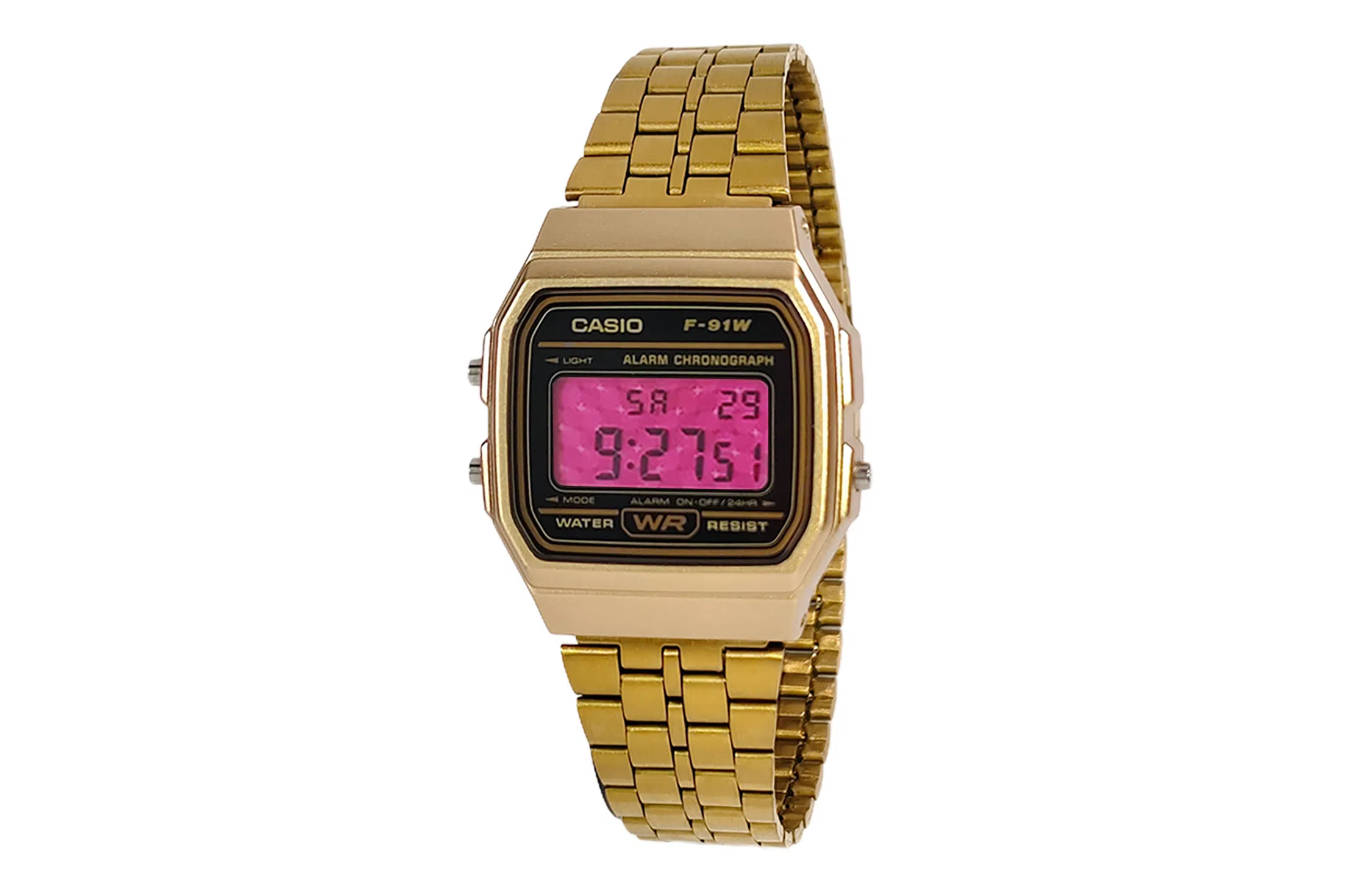 CASIO F-91WM-9A Gold Resin