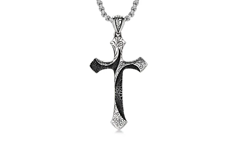 IDEAGEMER Cross Pendant Necklace