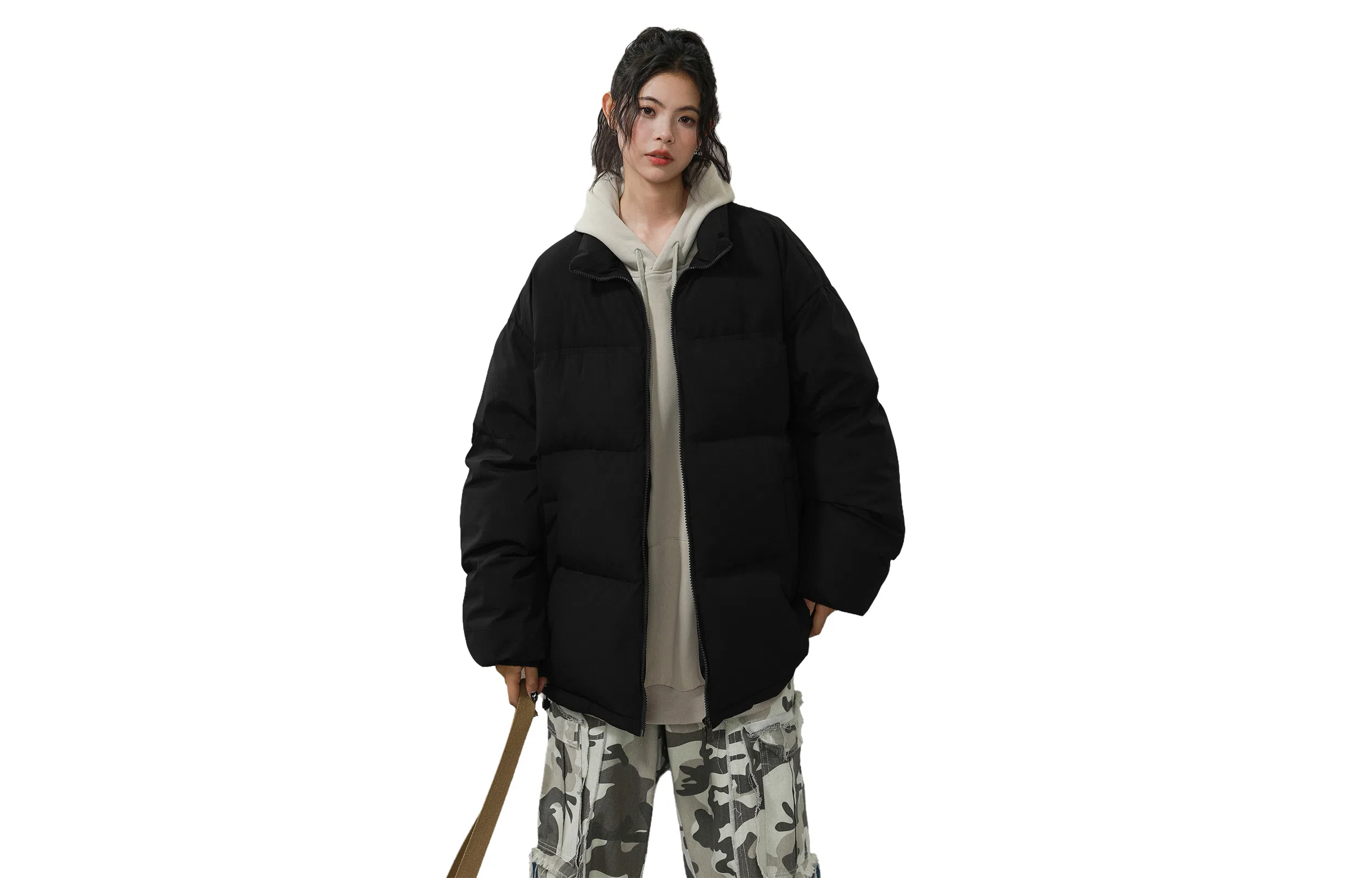 SWAMP AREA Basic Series 85 Duck Down Zip-Up Jacket