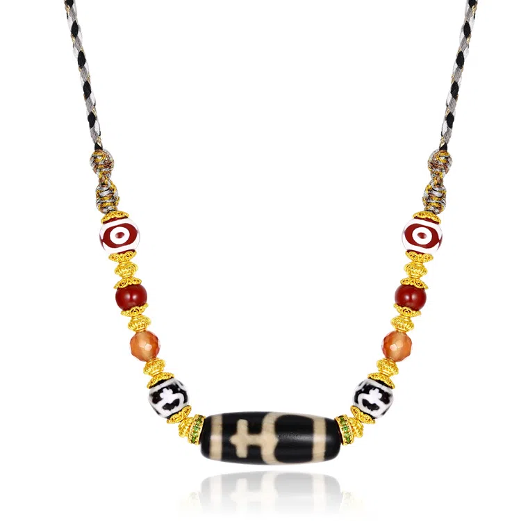 佐卡伊 宝瓶天珠小众轻奢款 玛瑙 项链 女款