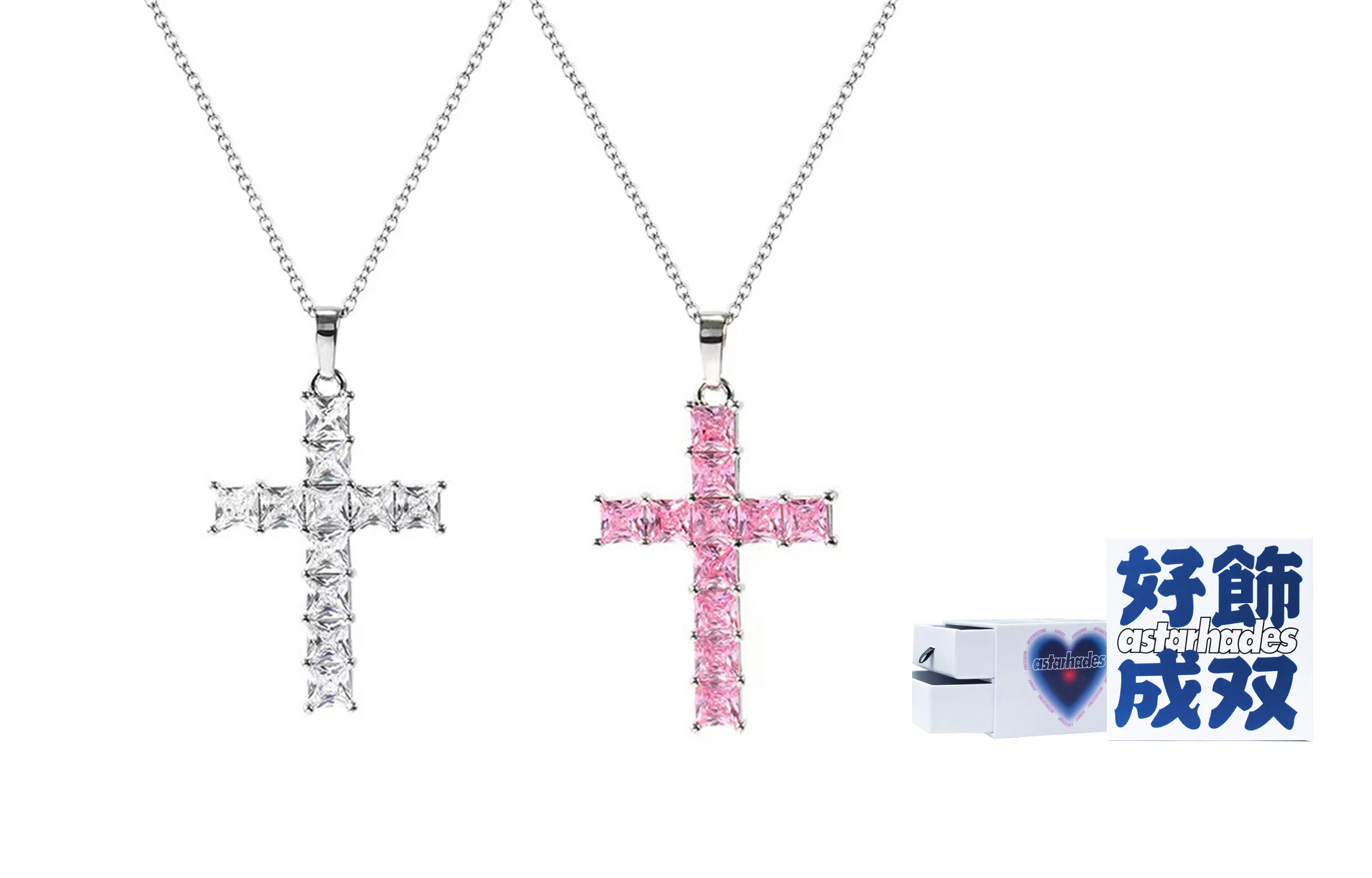 ASTAR HADES Y2K Cross Necklace