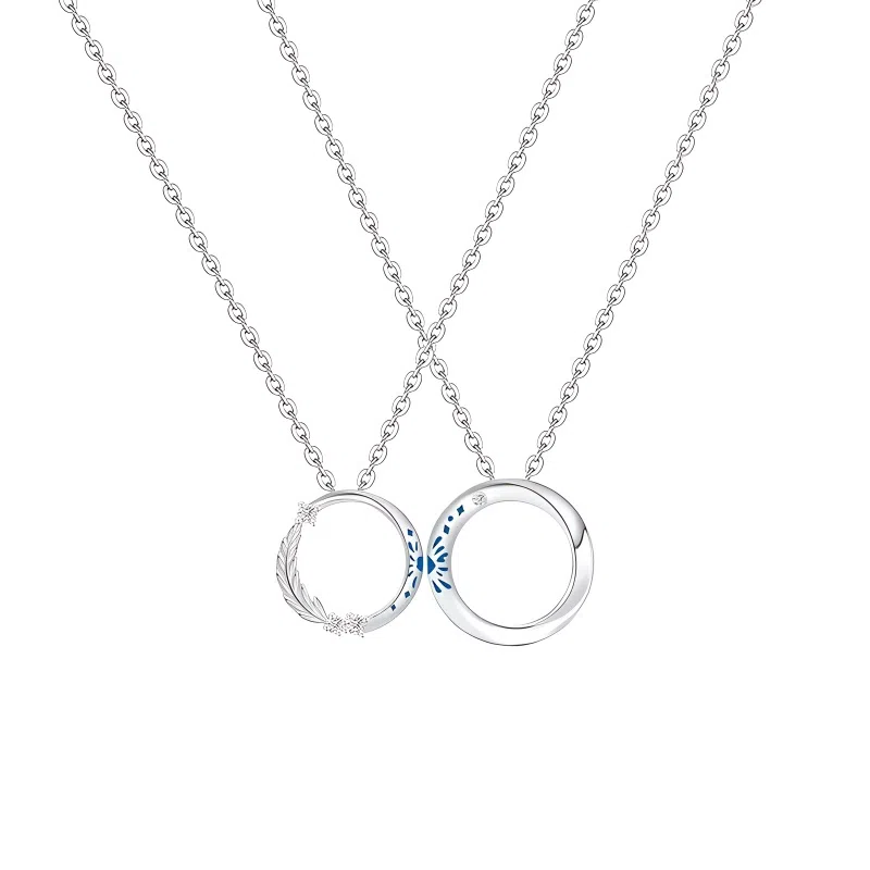 梵星饰季 心动焰火夜光磁吸莫比乌斯轻奢小众设计高级感 合金 项链 男女同款情侣款