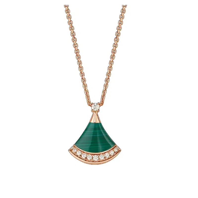 BVLGARI Malachite Pendant Necklace