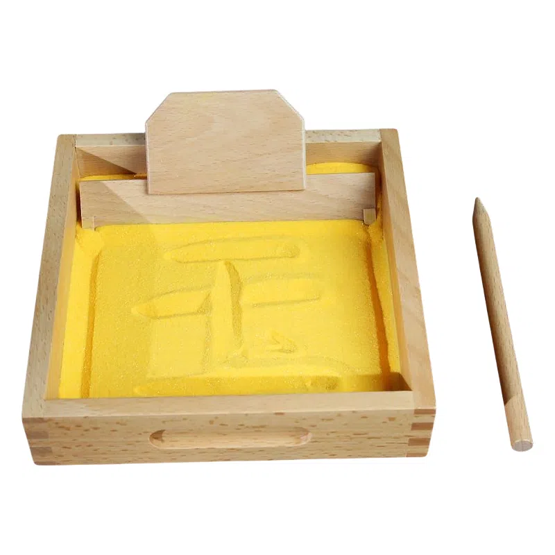 图米鱼 蒙特梭利幼儿园教具沙画刮沙盒幼儿园练字盘 早教益智玩具