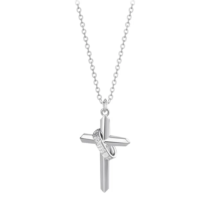 KING SIZE JEWELRY Faith Light Cross Necklace