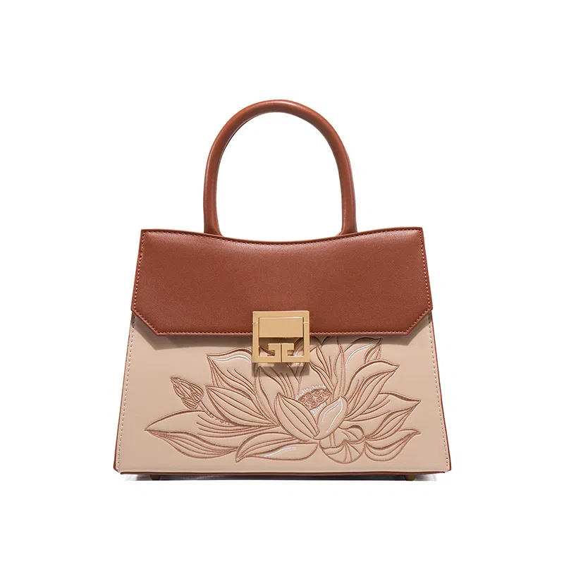 老人头 新中式国风时尚潮流 合成革 单肩斜挎手提包 常规 女款 多色