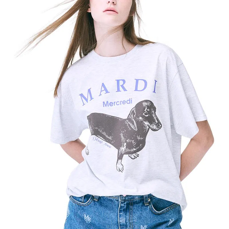 MARDI MERCREDI FW24 TSHIRT DDANJI_HEATHER PURPLE T