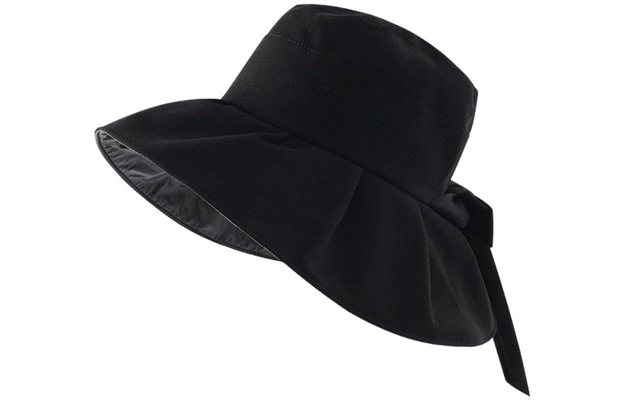 优幽兰 简约高级感显脸小遮阳夏天时尚出游通勤骑车防紫外线百搭户外大檐蝴蝶结太阳#好运 聚酯纤维 防晒帽 女款