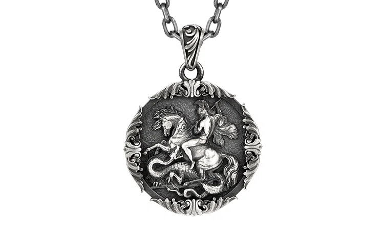 IDEAGEMER Spartan Warrior Necklace