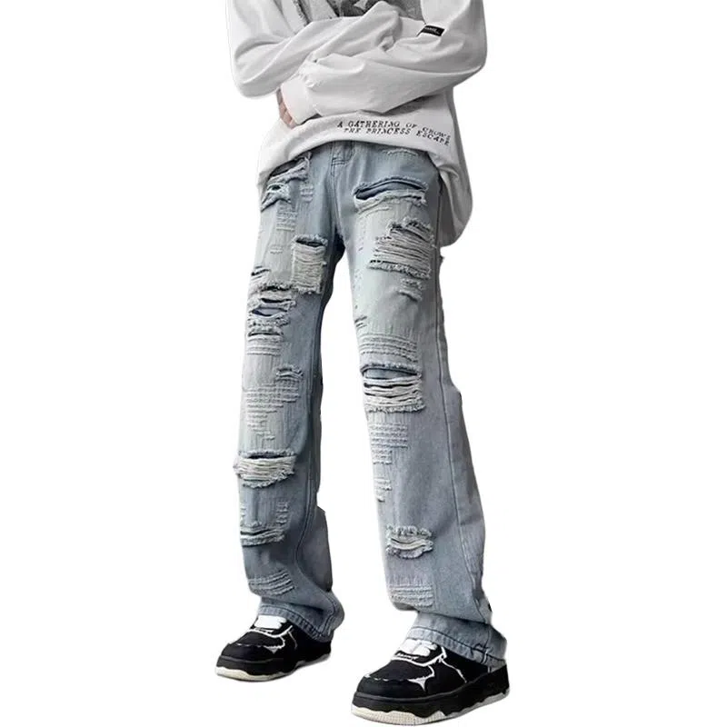 MGXEK Vintage Distressed Jeans