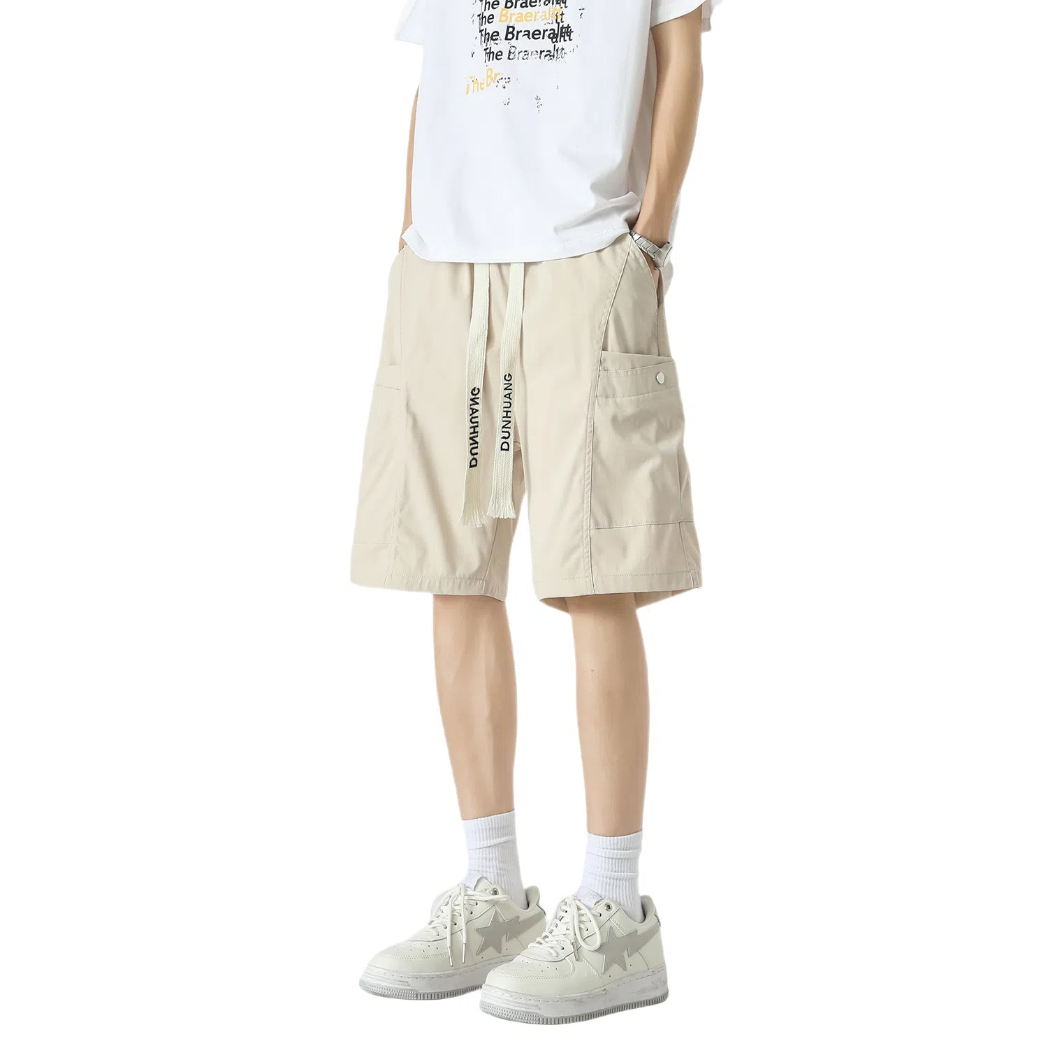 Dunhuang Basic Functional Loose Shorts