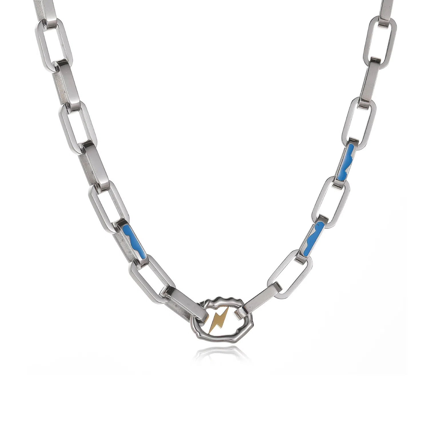 DH7 Lightning Titanium Steel Necklace