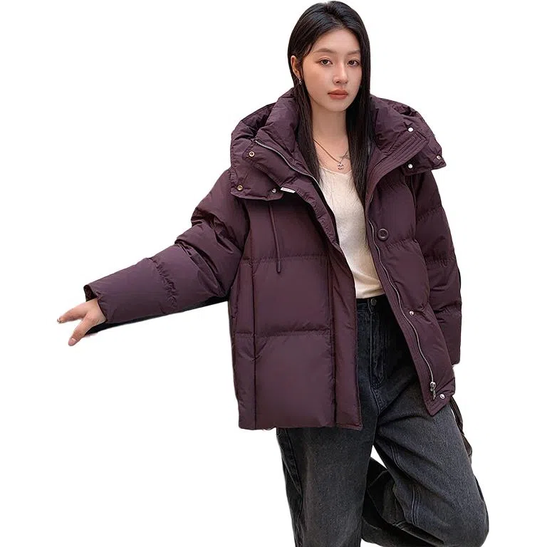 鸭鸭 加厚保暖休闲时尚百搭中长款长袖羽绒服 女款