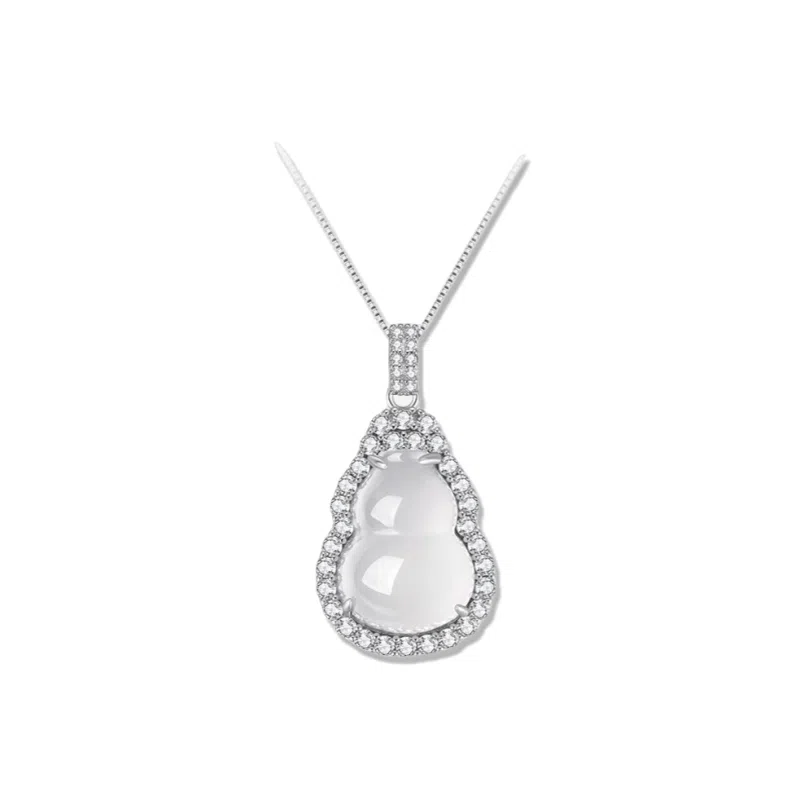 【S925银】 琅风 葫芦吊坠福禄好运轻奢高级感百搭潮流锁骨链 玛瑙 项链 女款