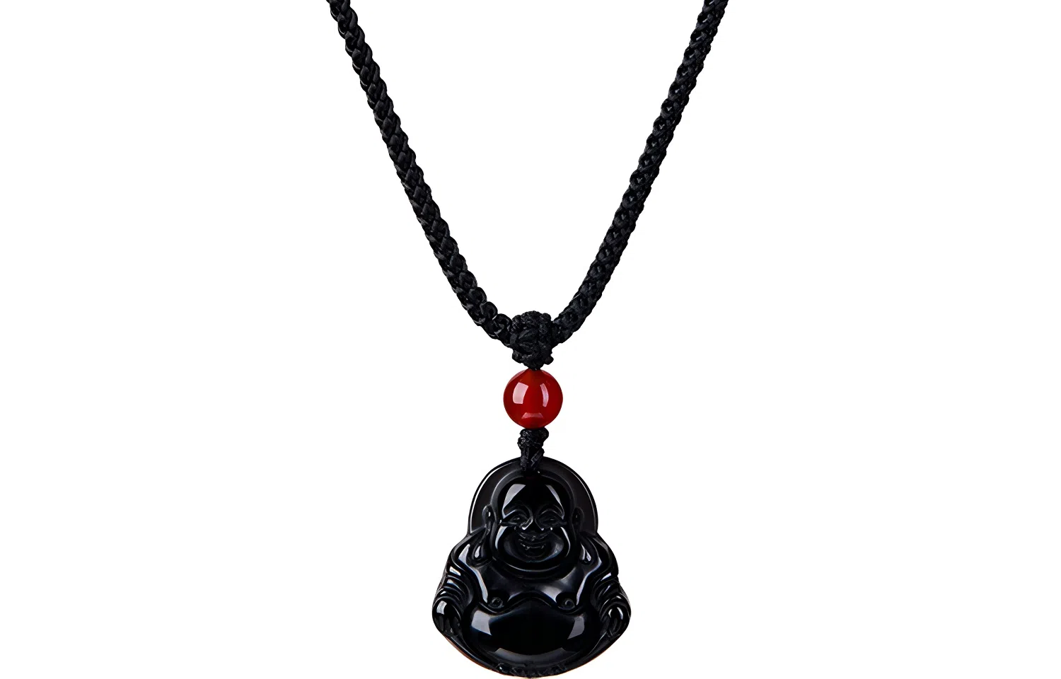 石头记 弥勒佛 高级感新中式佛公  吉祥如意转运配饰 黑曜石 项链 男女同款情侣款