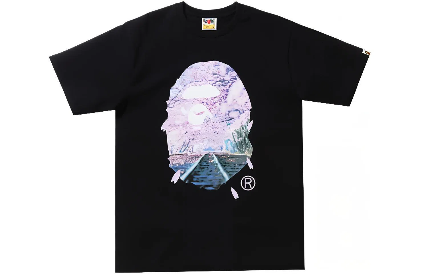 A BATHING APE BAPE Sakura Photo Ape Head Tee
