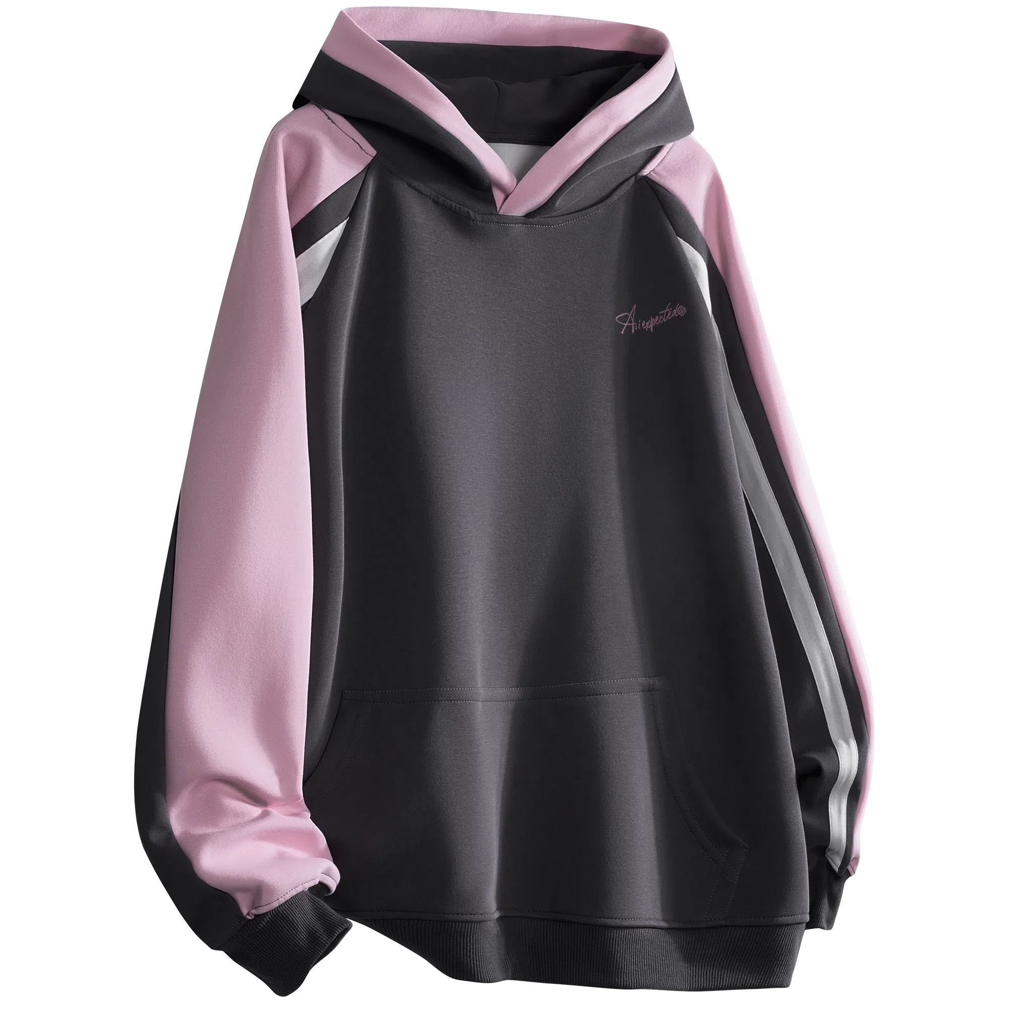 王者荣耀 明世隐款 美式街头复古撞色结构主义多色基础款重磅长袖连帽卫衣 男女同款