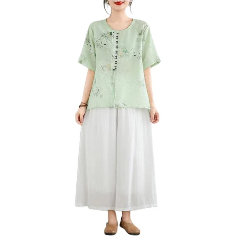 丝絮丝绸 潮流时尚舒适短袖衬衫 女款