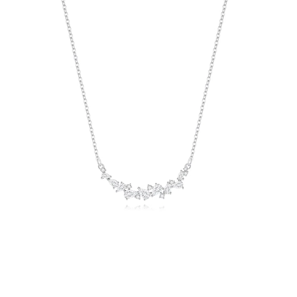 【 999纯银丨满钻爆闪 福韵金 】六桂福珠宝 紫藤花微笑宝石花朵轻奢浪漫小众设计在逃公主高级甜美温柔气质百搭百搭好运 足银 手链 女款