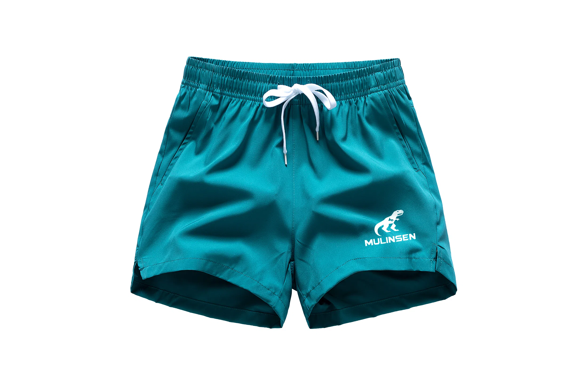 木林森 健身跑步篮球直筒宽松霸王龙字母印花三分休闲运动短裤 男女同款