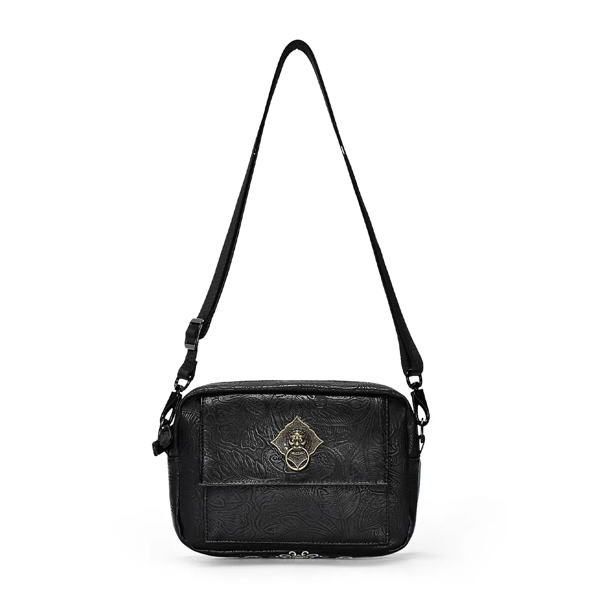 Chusan PVC Crossbody Bag Black