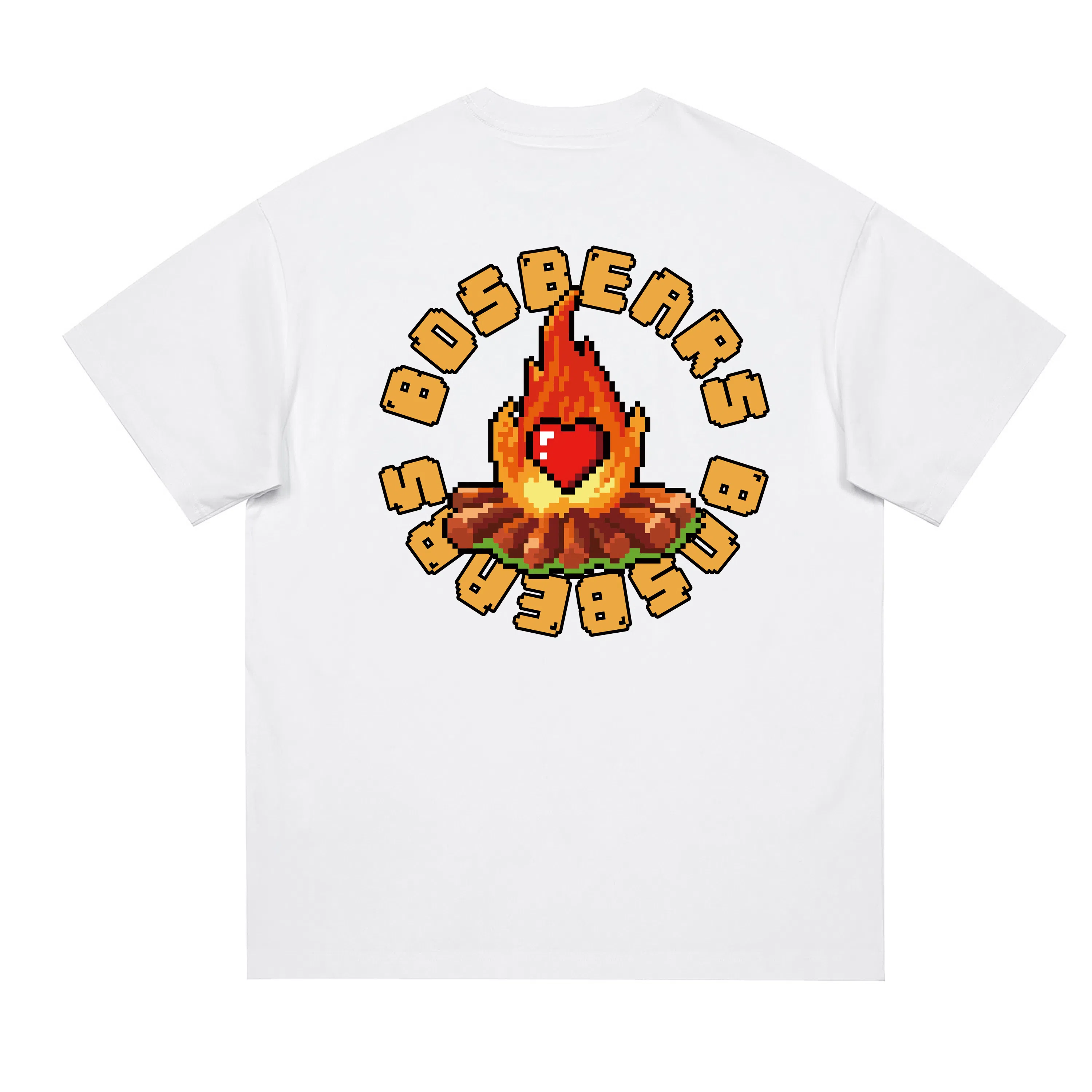 BOS BEAR Pixel Flame T-Shirt