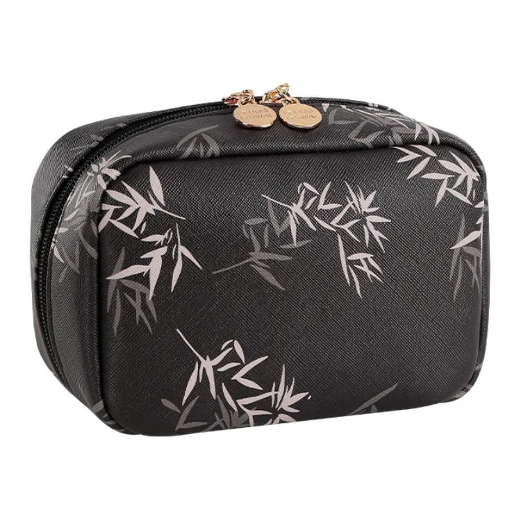 乐活旅行 时尚简约潮流 十字纹皮质 化妆包 男女同款情侣款 多色