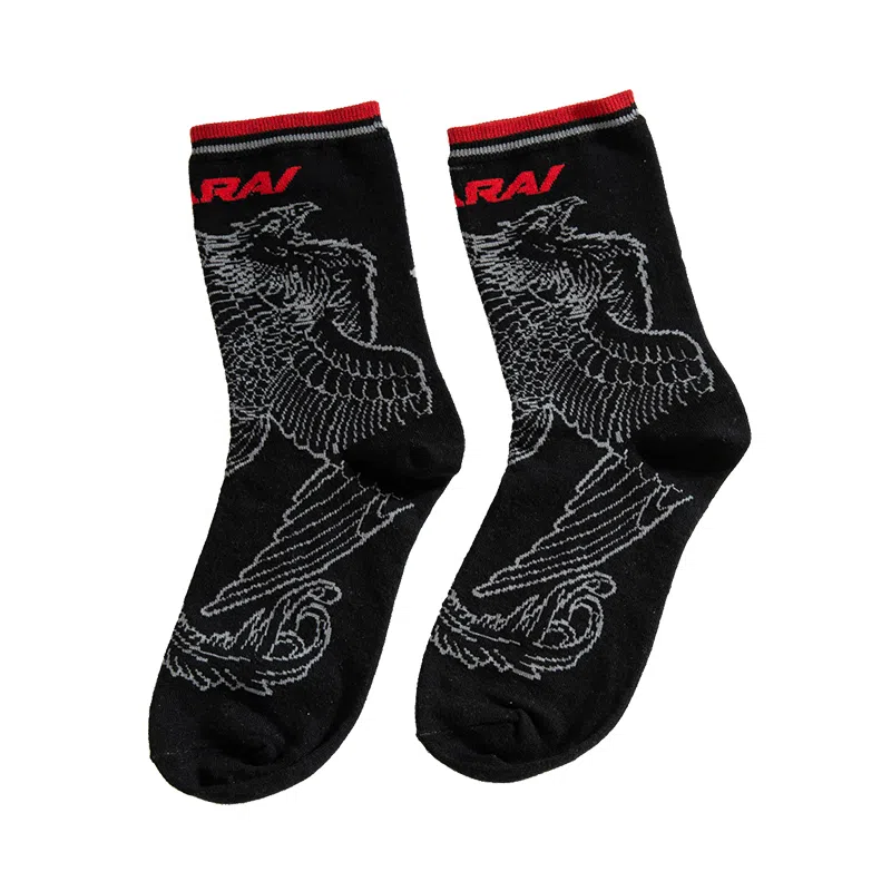 鬼洗 经典弹力中性金鸟袜子中筒袜 男款