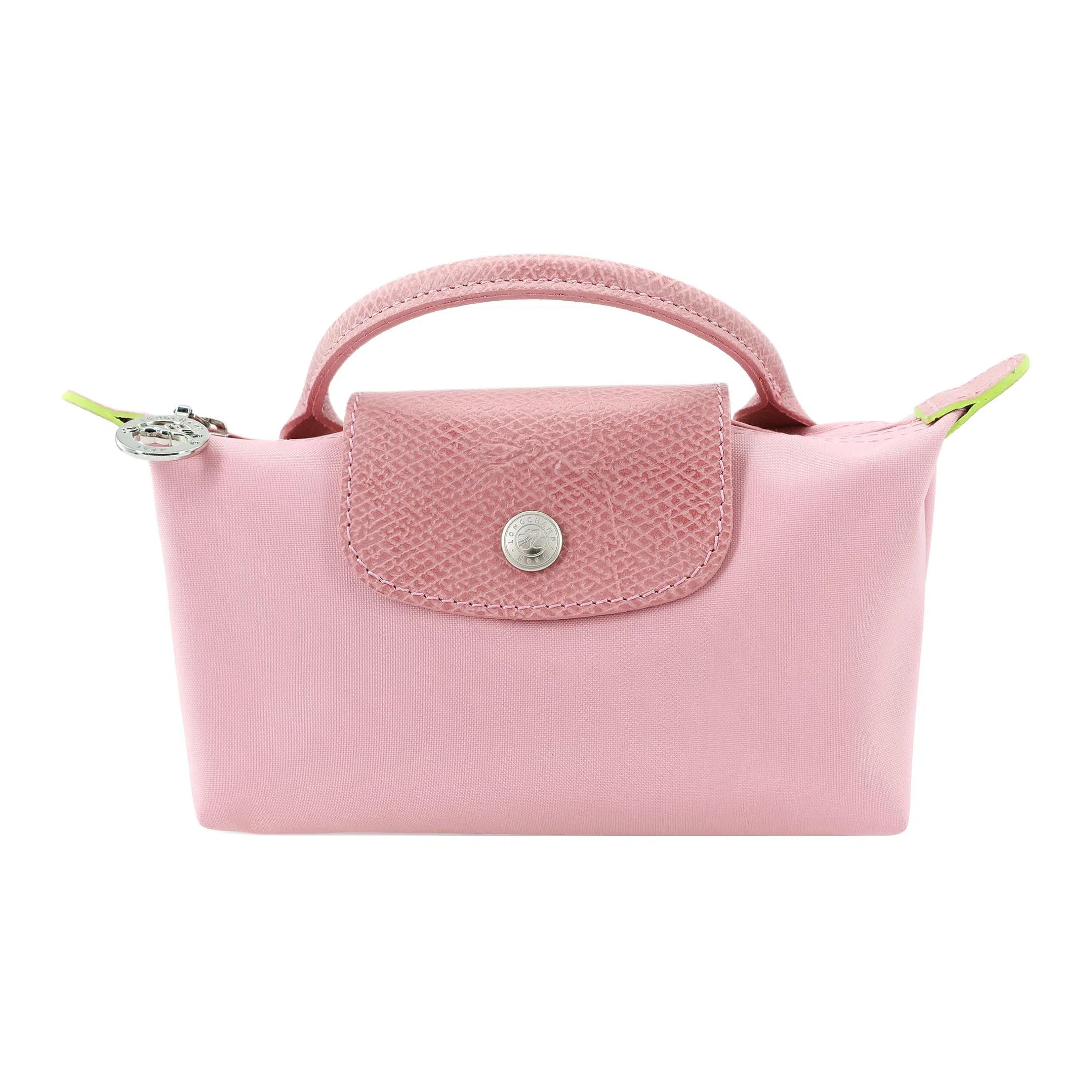 LONGCHAMP Le Pliage Green 17 Flower Pink