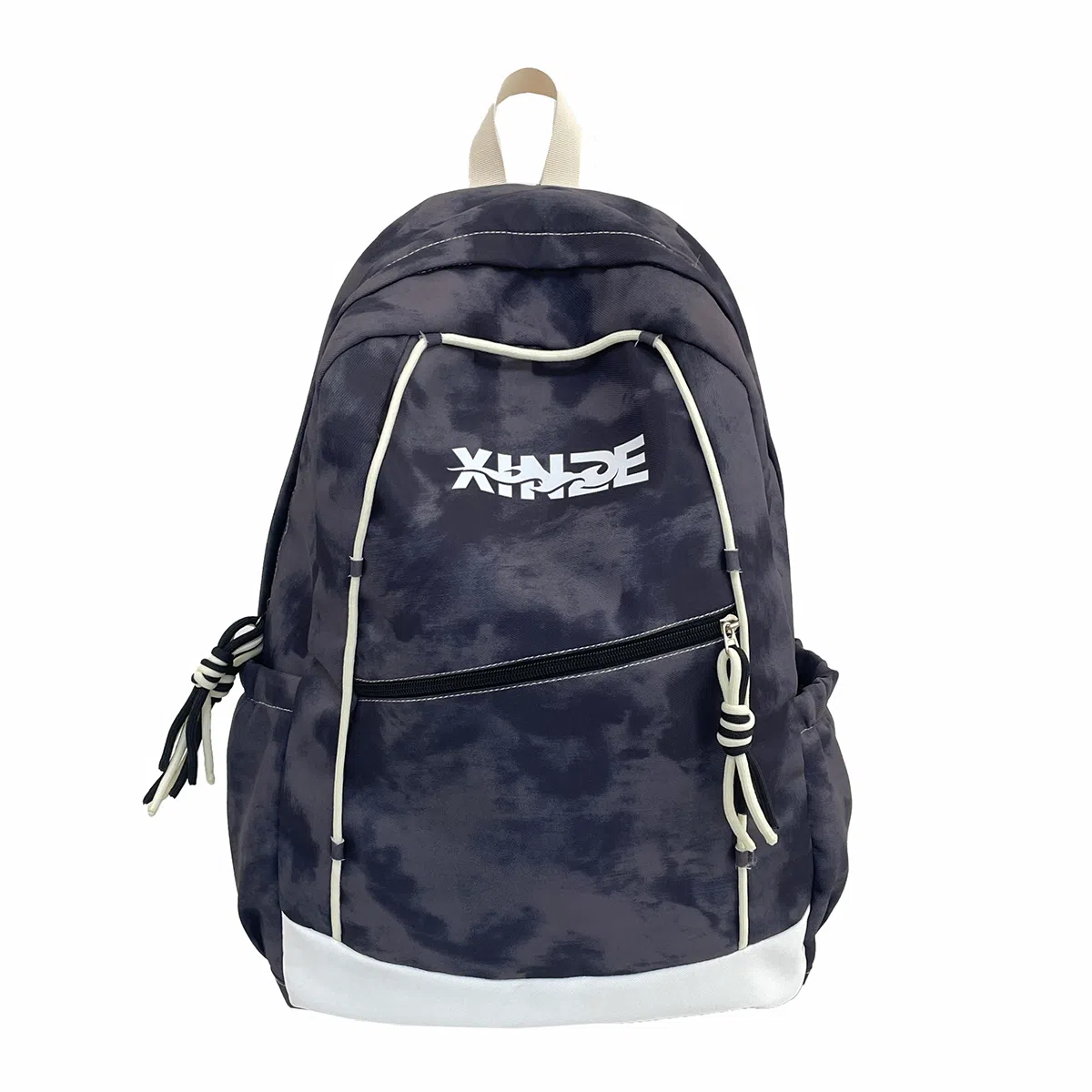 泰格奴 纯色字母休闲百搭高颜值精美配色质感旅行潮流初高中大学生上课书包 尼龙 双肩包 男女同款情侣款 白色/绿色/黑色/粉红色/酒红色