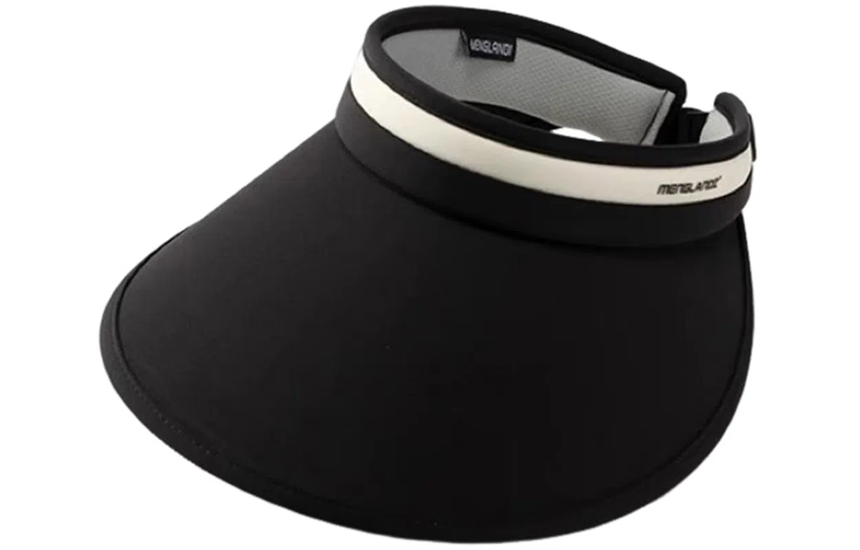 优幽兰 时尚潮流夏季大檐户外可折叠遮阳帽休闲百搭透气防紫外线空顶帽简约高级感通勤出现太阳帽子显脸小 锦纶 防晒帽 女款