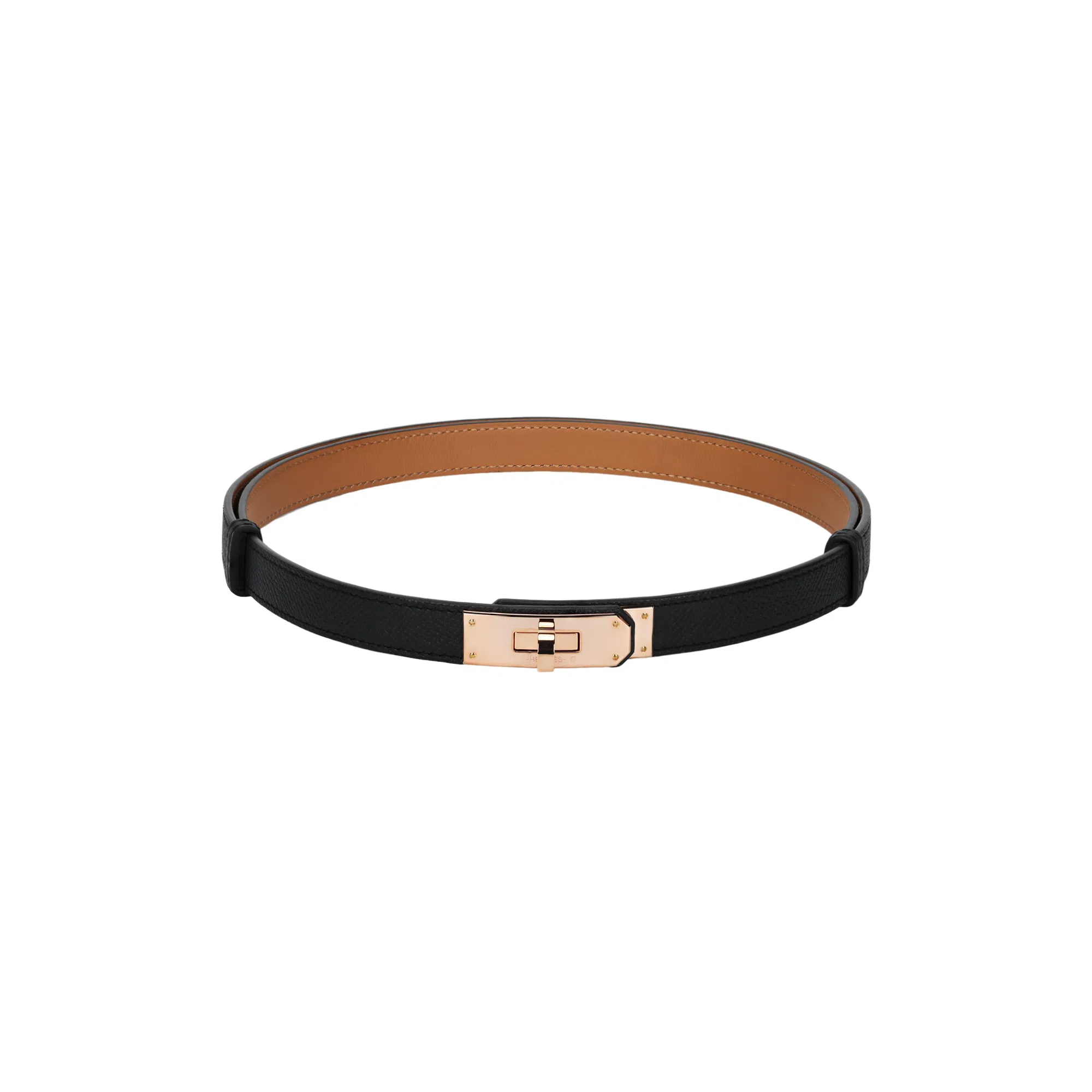 Hermes Kelly Belt Black