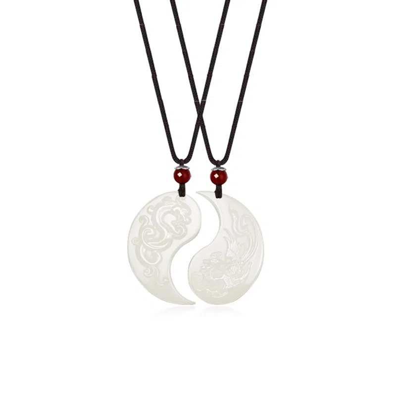 炽热 龙凤呈祥 新中式国潮复古 轻奢小众设计高级感#好运 琉璃 项链 男女同款情侣款