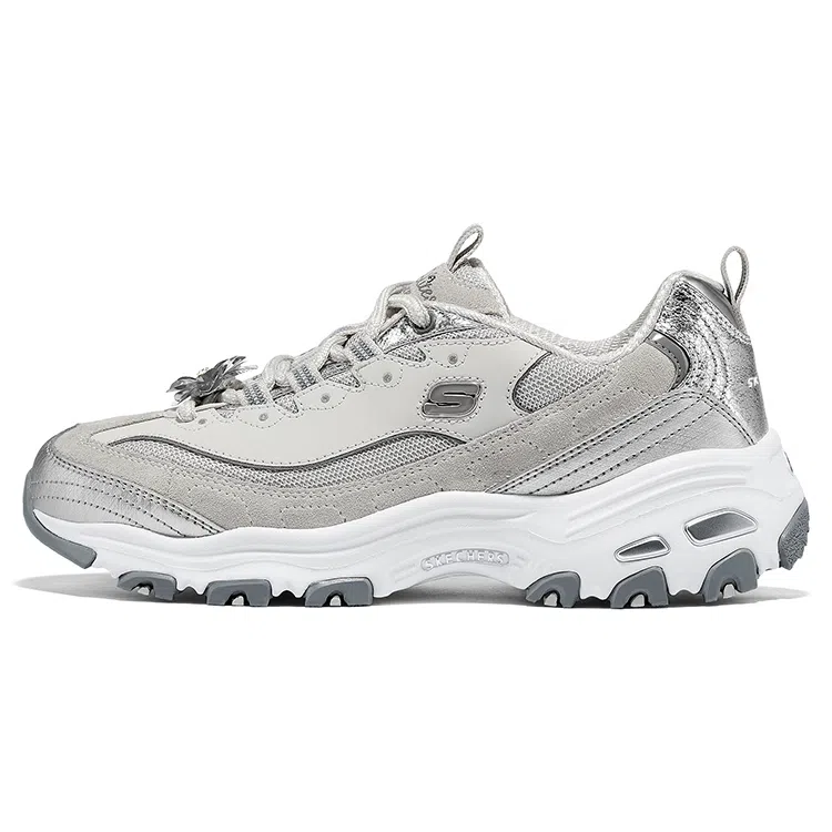 Skechers DLITES Women Silver Gold