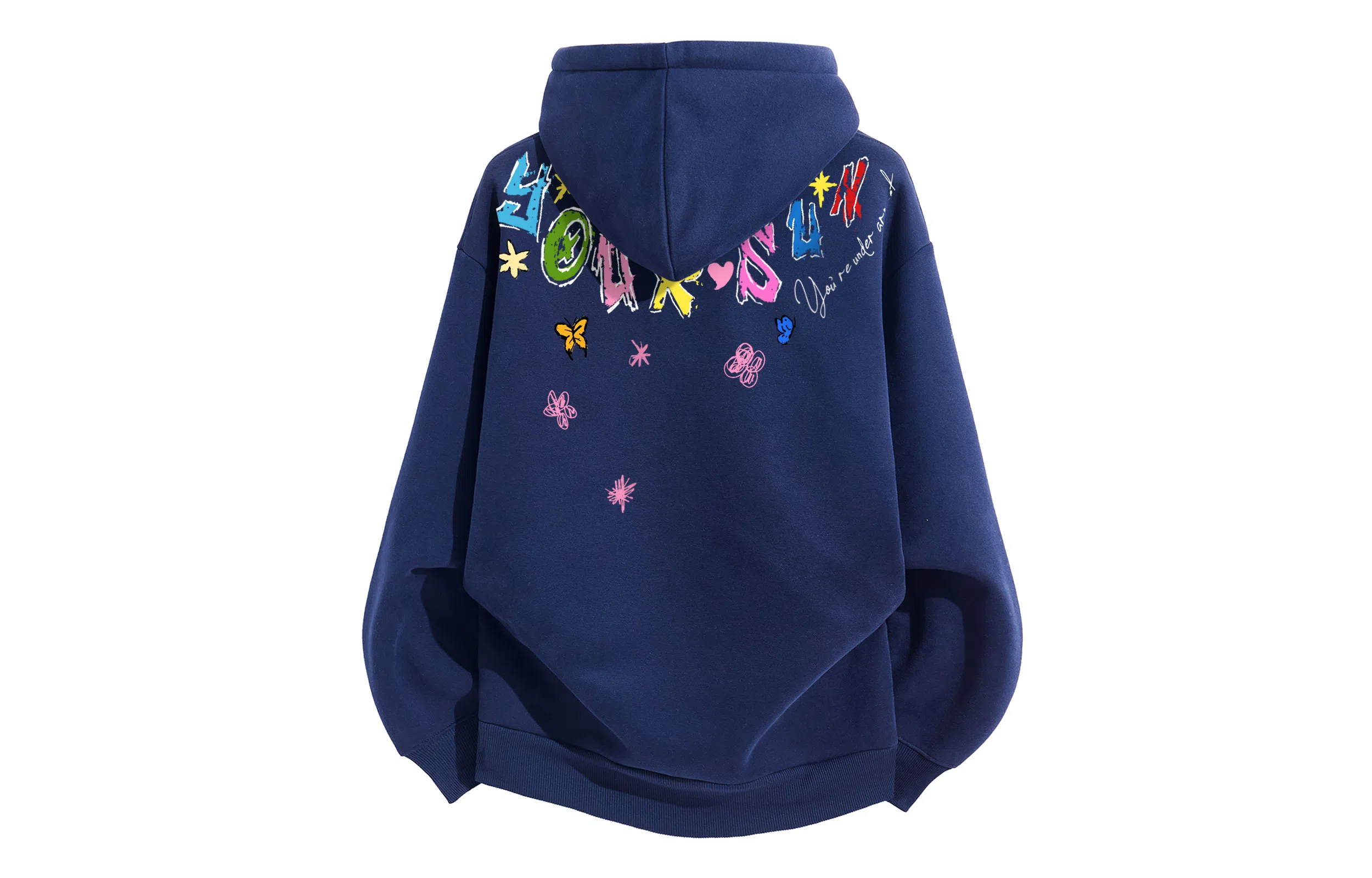 Yiershuang Retro Graffiti Hoodie