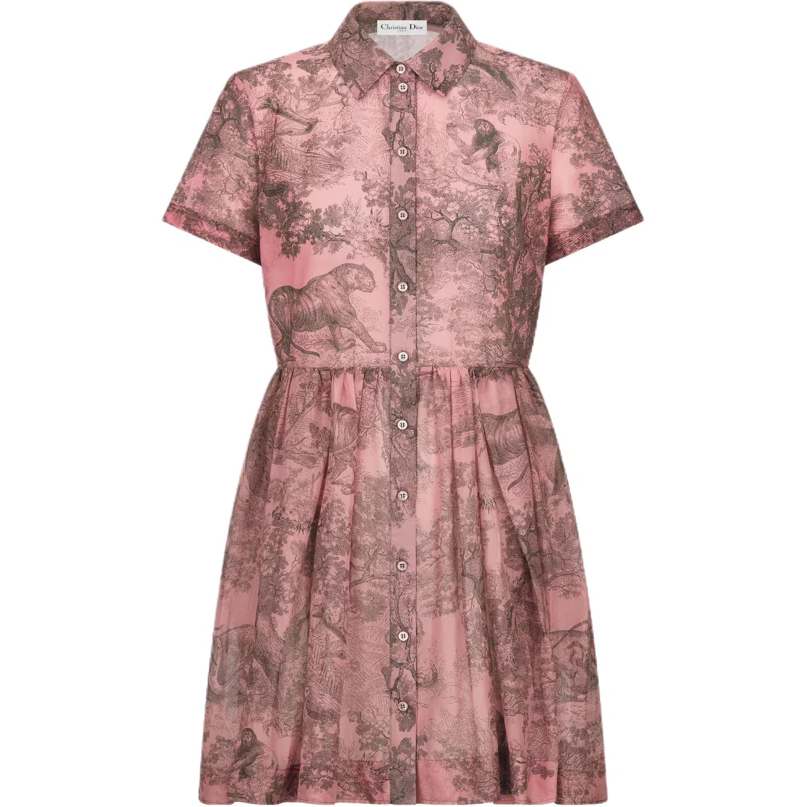 DIOR SS23 Animal Print Dress Pink